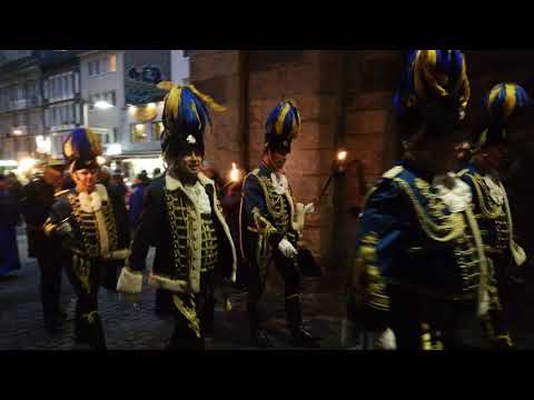 Einzug des designierten Kölner Dreigestirn der Session 2020 in die Hofburg