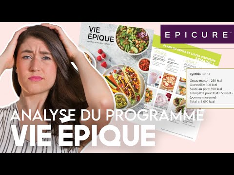 , title : 'Programme Vie Épique de Épicure: Plan de repas & recettes | Analyse de nutritionniste'