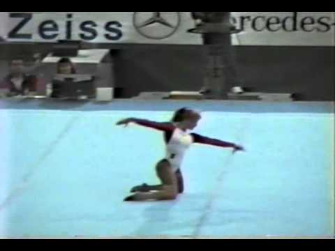 7th AA USA Brandy Johnson FX   1989 World Gymnastics Championships 9 825