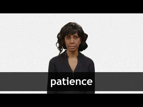 Patience - Tradução em português, significado, sinônimos