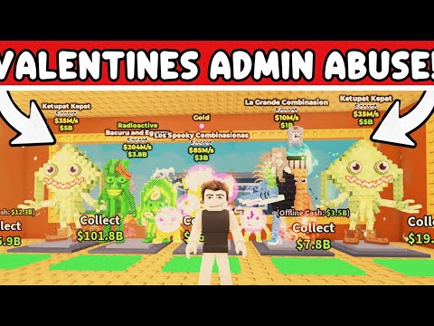 I STOLE CRAZY LOOT DURING VALENTINE'S ADMIN ABUSE USING “BEANIE METHOD!” | STEAL A BRAINROT