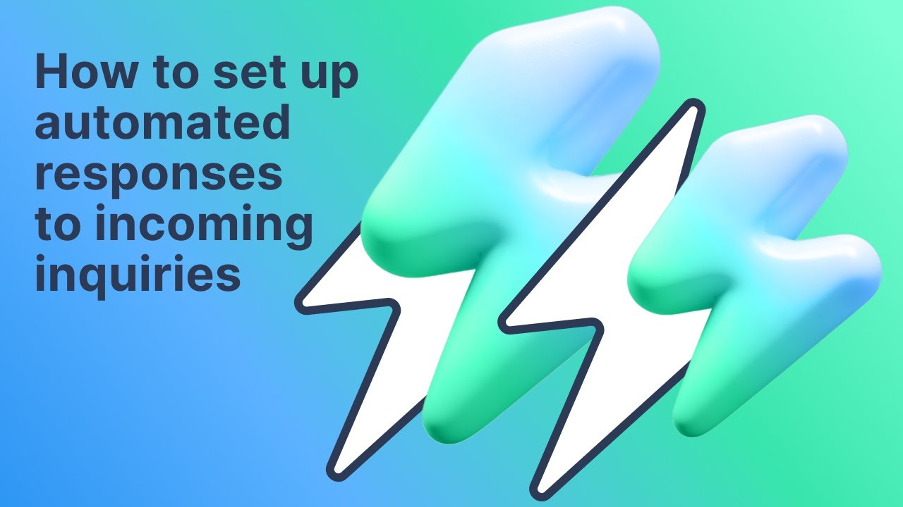How to set up automated responses to incoming inquiries video thumbnail