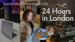 spend 24hr in london with me 🏙 | day in the life of a social media manager at an agency | tips