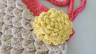 How To Crochet a Big Flower With Many Petals #crochetflower #crochetingtutorial