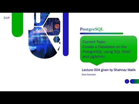 004 Postgresql Create A Database On The Postgresql Using Sql Shell And Pgadmin