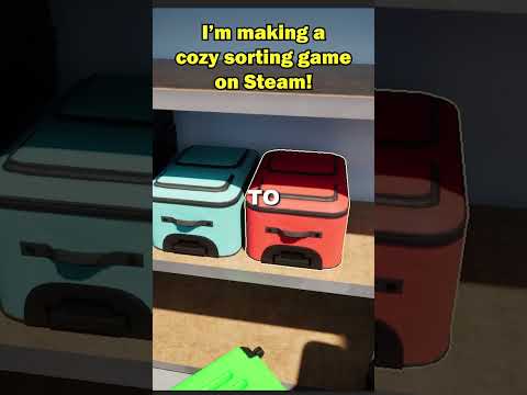 Day 3 of making a cozy sorting game on Steam #cozygames #cozygaming #gamedev #gaming #indiedev