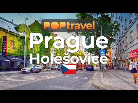 Walking in PRAGUE / Czech Republic 🇨🇿- Holesovice - 4K 60fps (UHD)