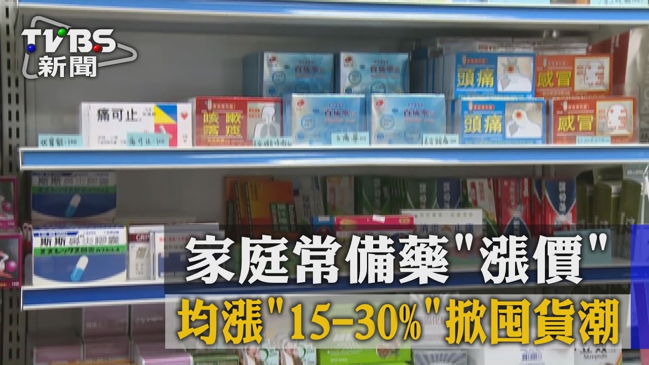 家庭常備藥漲價！均漲15%-30%　掀囤貨潮