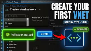 Create an Azure Virtual Network VNet – Step by Step