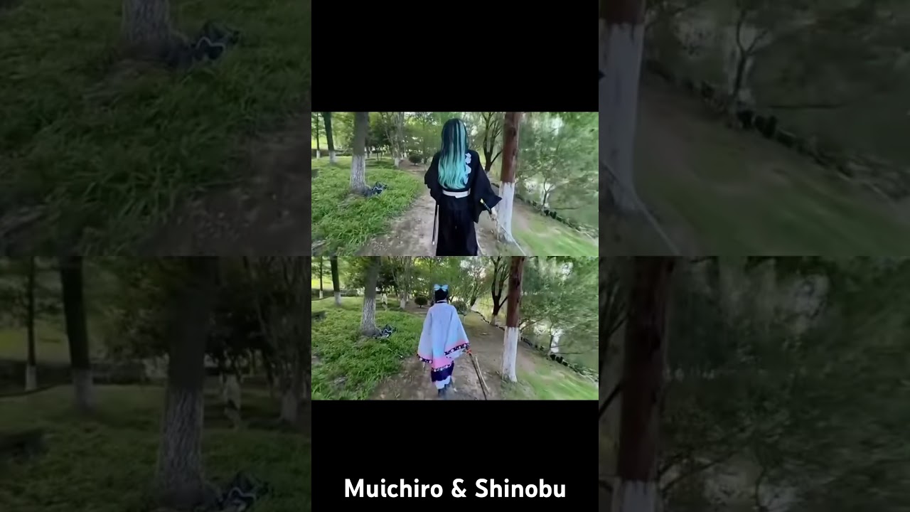 Demon Slayer Characters.. Shinobu and Muichiro #アニメ #コスプレ #anime #cosplay #kimetsunoyaiba