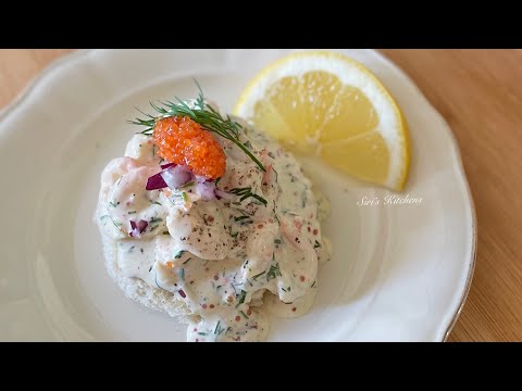 Toast Skagen 🇸🇪 Swedish shrimp toast