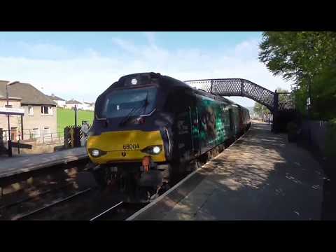 68003/68004 on The Cumbrian Coast,  7th May 2018
