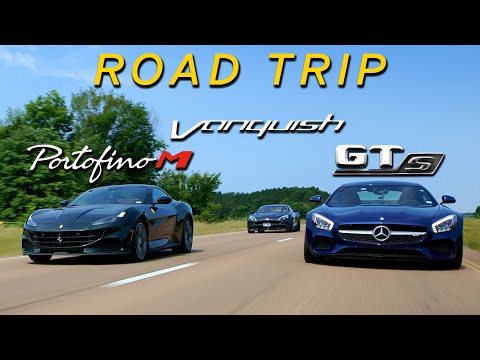 GT Car Showdown - Vanquish, Portofino, and AMG GTS - Across Mississippi || Road to 1,000 Part 4
