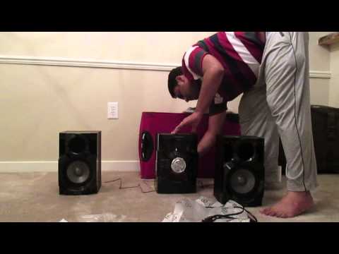 Unpacking - PART 1 - Panasonic SC AKX18 Music System - Mini Hi-Fi Sound system