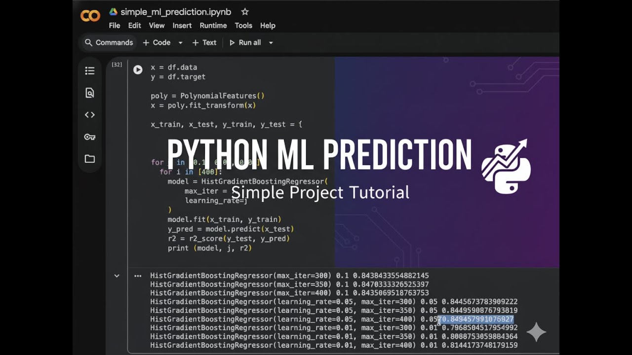Simple Machine Learning Prediction Program | Machine learning | Kiran Kumar G