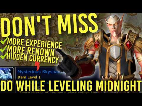 DON'T MISS! Use These While Leveling for More Renown + XP While Leveling in World Warcraft Midnight