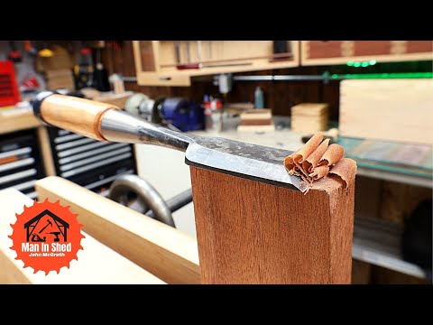 Preparing a Japanese Chisel. Fujikawa Professional Orie Nomi.