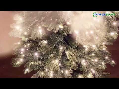 Обзор искусственной ели Швейцарская 100 литая, зеленая, с лампами