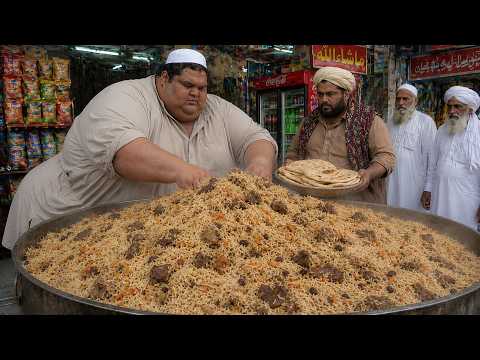KABULI PULAO RECIPE | 250+ KG Afghani Giant Meat Pulau Prepared | Street Food Kabuli Pilau Recipe