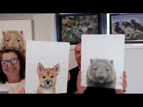 Natalie Jane Parker - Australian Wildlife Artist - Live Art Show
