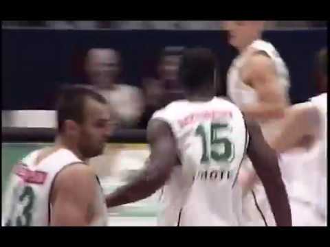 Rob Lewin IN GAME ELBOW DUNK and highlights 2004/2005