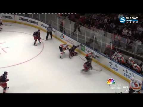 [HD] Goal Daniel Carcillo (Flyers & Rangers) NHL 02/20/11
