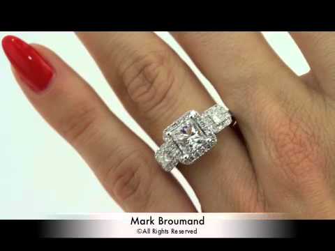 2.71ct Princess Cut Diamond Engagement Anniversary Ring-Mark Broumand