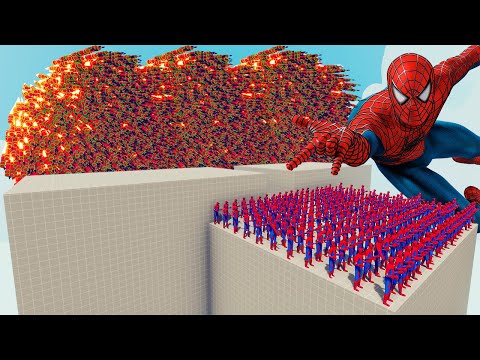 200x SPIDER-MAN + 1x GIANT vs EVERY GOD - Totally Accurate Battle Simulator TABS