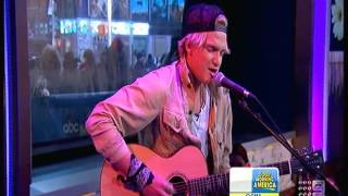 Cody Simpson Flower - ABC News GMA Times Square New York City 7/2/15