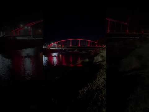 Iluminación LED RGBW  para Puente Balneario Municipal de Río Tercero, Córdoba, Argentina.