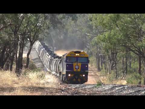 The Great Qube Grain Train Chase from Nullawil to Maryborough in Victoria