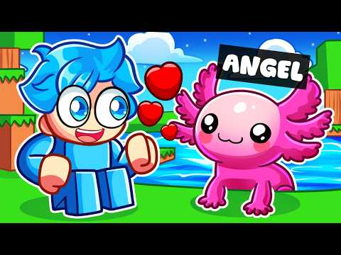 Playing As A BABY AXOLOTL In Roblox Snapchat!