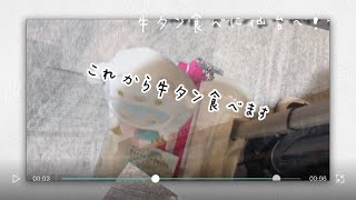 Vlog⑦ 4分レポショームービー  仙台へ牛タン食いに行たよ~❕︎