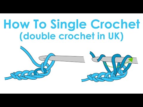 How to Single Crochet (Double Crochet in UK) - Crochet Lesson 2