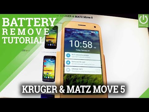 How to Remove Battery in KRUGER & MATZ Move 5 - Soft Reset