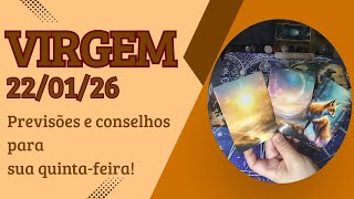 VIRGEM ♍ 22/01/26 Podem até ser contra, mas dessa vez você vai fazer o que quer ⚡