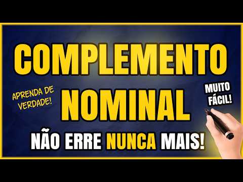 COMPLEMENTO NOMINAL: Aprenda de uma Vez por TODAS!