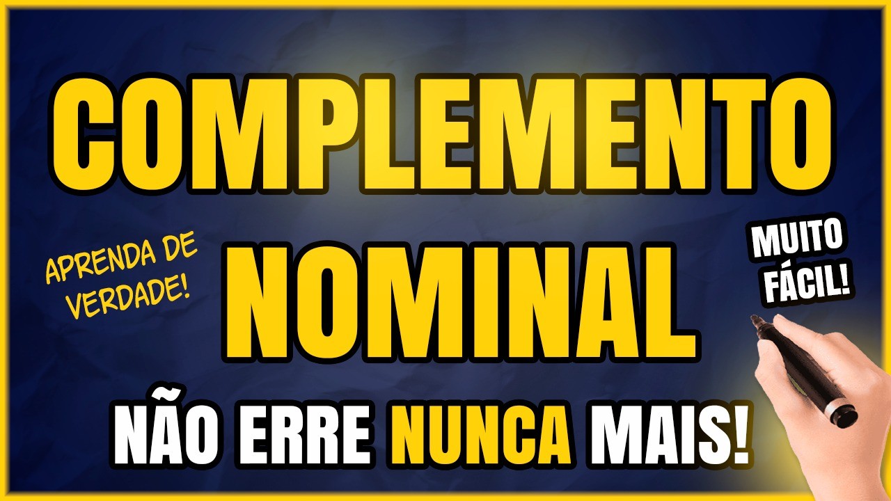 COMPLEMENTO NOMINAL: Aprenda de uma Vez por TODAS!