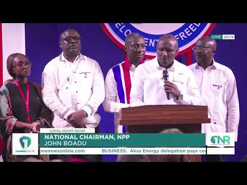 John Boadu Wins NPP Chairmanship Race, Vows to Rebuild Party From Grassroots