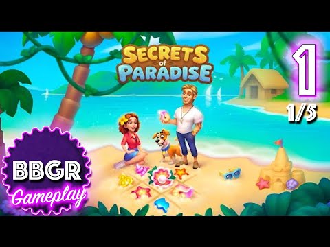 Secrets of Paradise Merge Game - Review 1/5, Game Play Walkthrough No Commentary 1