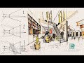 How to Draw a Room in 2-Point Perspective for beginners -interior design