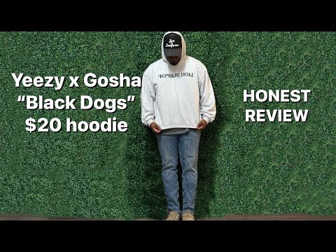 $20 Yeezy Gosha Black Dog Hoodie HONEST REVIEW