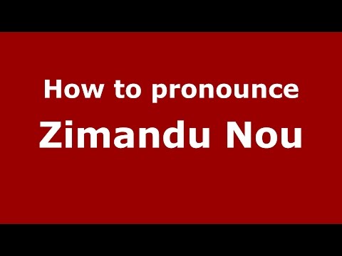 How to pronounce Zimandu Nou (Romanian/Romania)  - PronounceNames.com