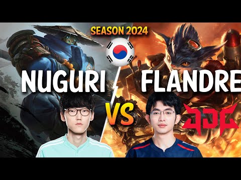 Nuguri vs JDG Flandre - Nuguri JAX vs Flandre RUMBLE Top - Patch 14.1 KR Ranked | lolrec