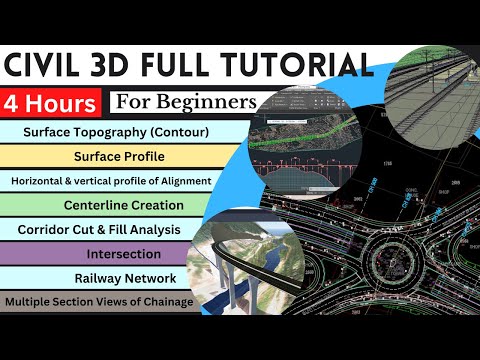 [Complete] Civil 3D tutorial with LIVE Project | Full Course on CIVIL 3D for Beginners