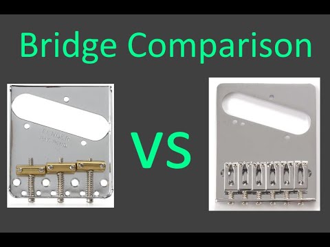 Telecaster Bridge Comparison - Modern vs Vintage