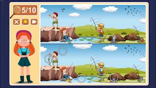 Viki Spotter: Camping, Level 6 Walkthrough, 1080p/60FPS.