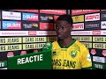 Reactie Jamal Amofa na de wedstrijd tegen FC Emmen.