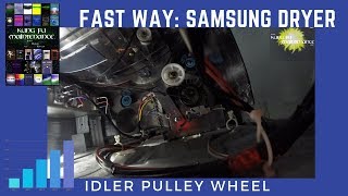 Fastest Easiest Way to Replace Broken Samsung Dryer Idler Pulley Wheel