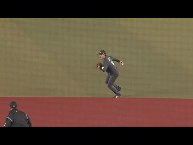 【6回表】ジャンピングキャッチ!! マリーンズ・小川龍成が流石のファインプレーを魅せる!!  2024年6月12日 千葉ロッテマリーンズ 対 横浜DeNAベイスターズ